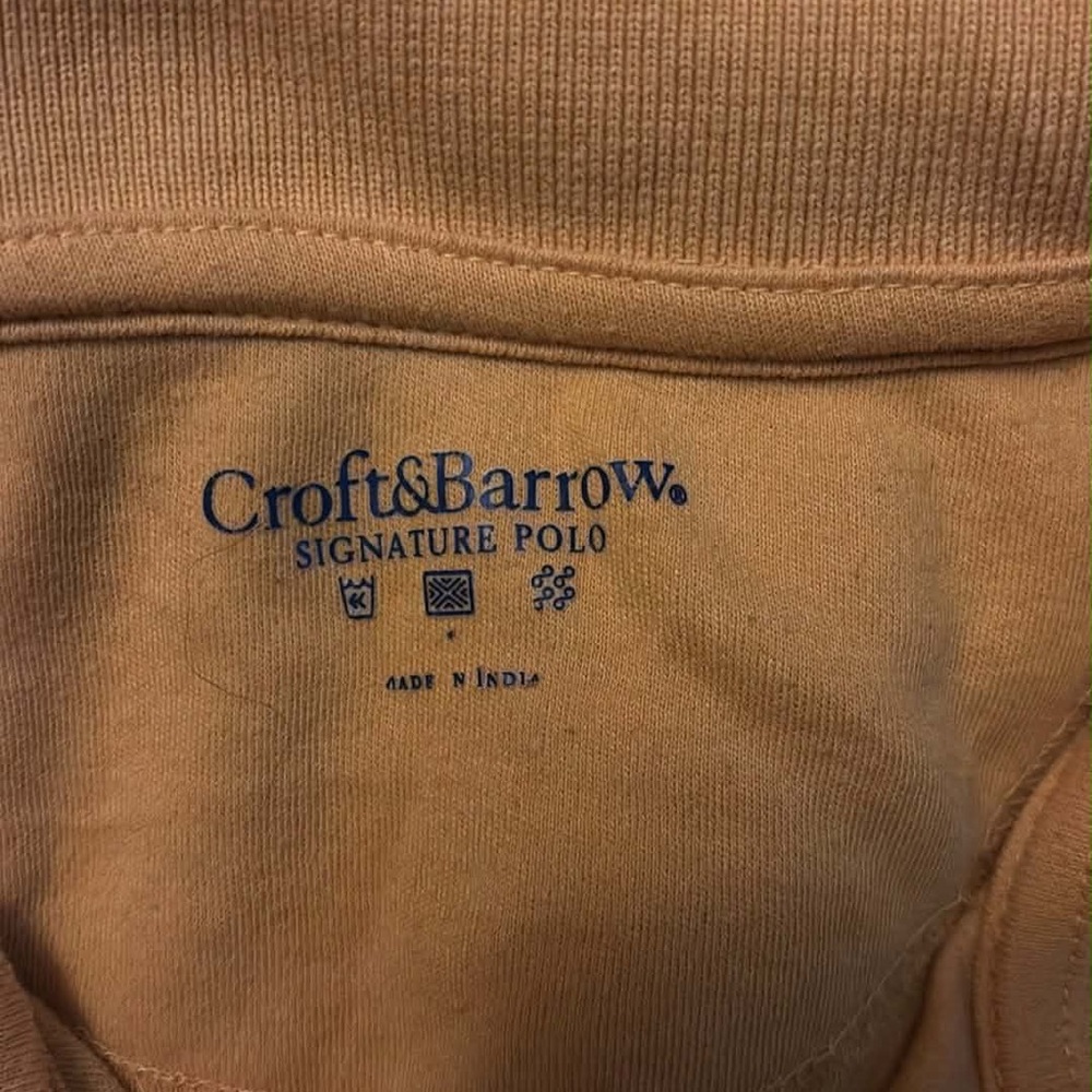 Croft & Barrow Men's Mustard Polo Shirt - Picture 3 of 3